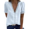 Elegante Korte Mouwen Top - Afbeelding 5