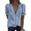 Elegante Korte Mouwen Top