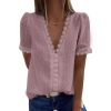 Elegante Korte Mouwen Top - Afbeelding 3