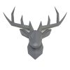 3D Herten wanddecoratie - Afbeelding 3